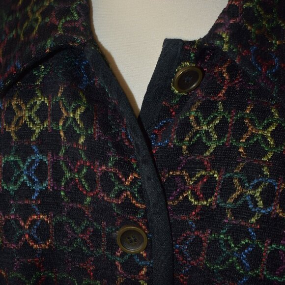Woman's multi-colored blazer 1X - Picture 2 of 7